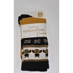 Wuaman Alpaca Socks S/P Full Cushion Hike & Lounge Non-Itchy Soft Durable Warm